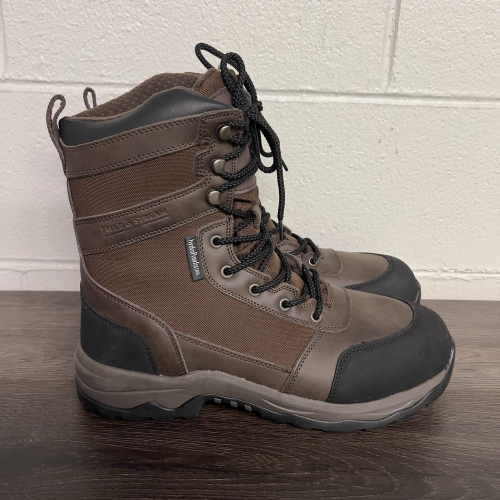 Field & Stream HydroProof Ultra 400g Thinsulate Waterproof Boots Men's 11 Brown